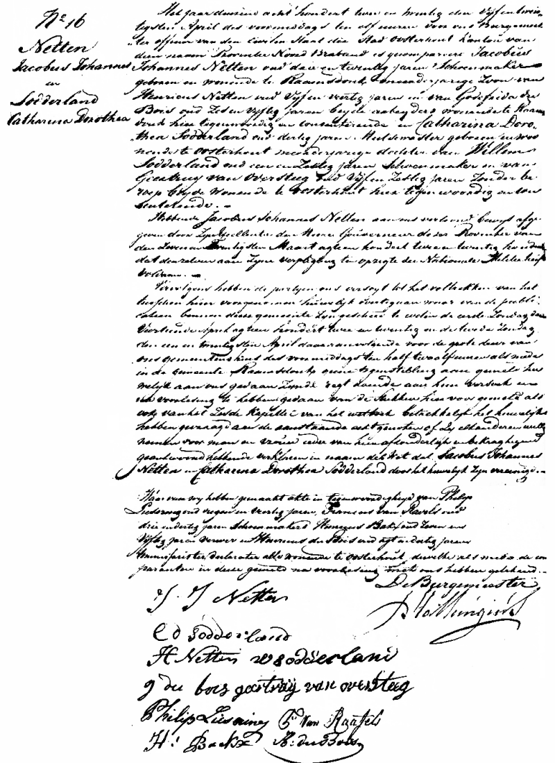 Diverse akten omtrent het gezin Sodderland - Netten